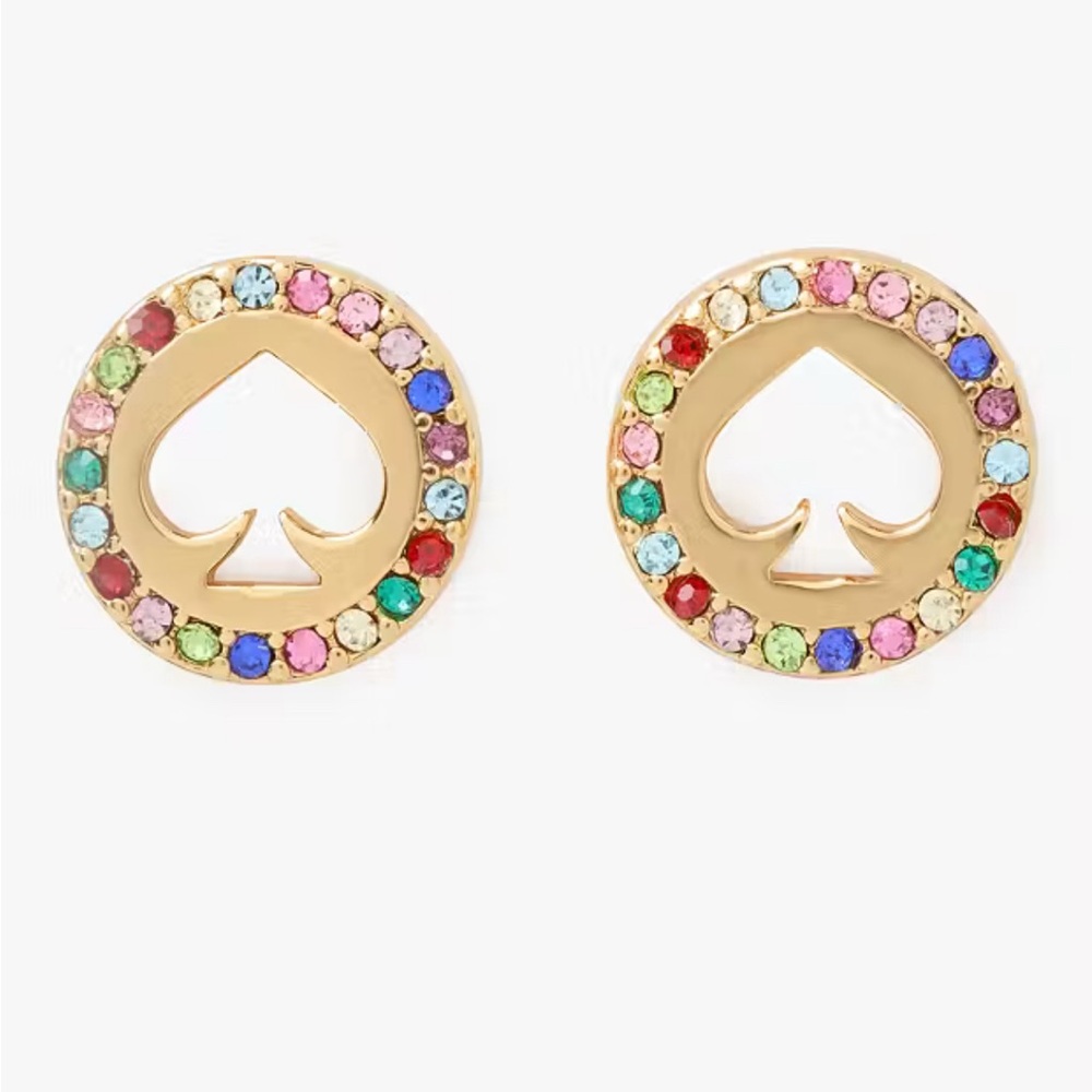 Kate Spade Gold Heart Stud Earrings